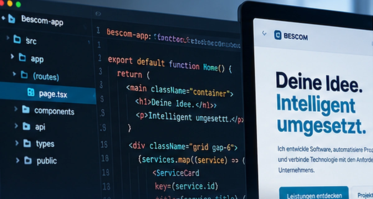 Individuelle Webanwendung mit Code und Kundenportal